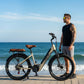 Electric Bike for Women, 468WH 75KM Range, NFC Lock, Rear Rack