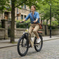 Electric Bike for Women, 468WH 75KM Range, NFC Lock, Rear Rack