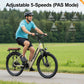 Electric Bike for Women, 468WH 75KM Range, NFC Lock, Rear Rack