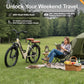 Electric Bike for Women, 468WH 75KM Range, NFC Lock, Rear Rack