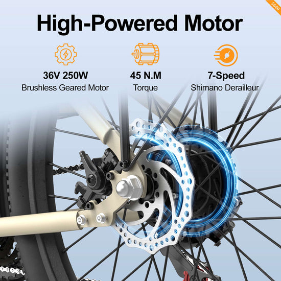 Electric Bike for Women, 468WH 75KM Range, NFC Lock, Rear Rack