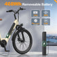Electric Bike for Women, 468WH 75KM Range, NFC Lock, Rear Rack
