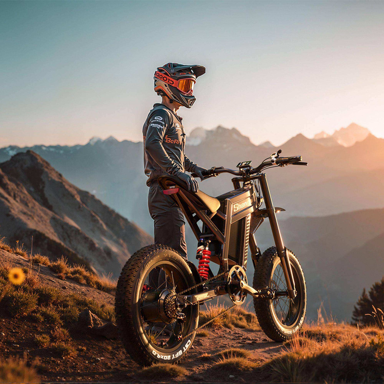 Electric Dirt Bike 60V 30A 45-65 KM/H 110KM Long Range